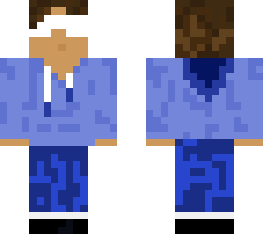 cool boy with all blue