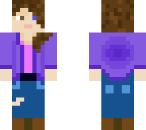 girl in purple shirt