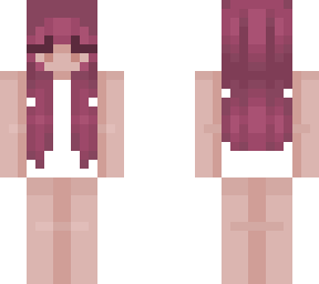 magenta pop // hair & face // egirl bangs
