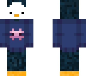 penguin axolotl sweater skin