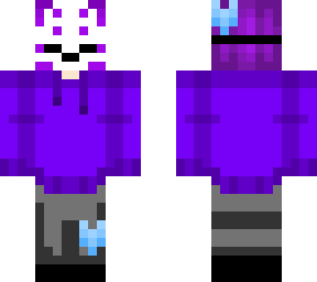 purpel boy kitzune mask