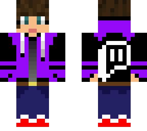 purple twitch hoodie kid
