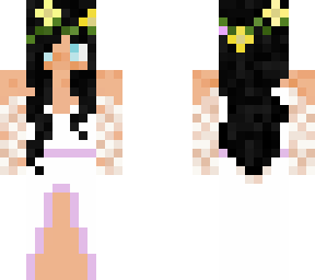 smp wedding dress (purple w/ yellow flowers)