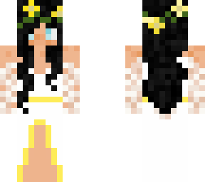 smp wedding dress (yellow w/ yellow flowers)