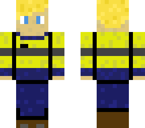 tradie with hi vis