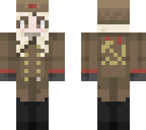 ussr uni w/ cut hair