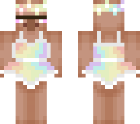 villager rainbow dress
