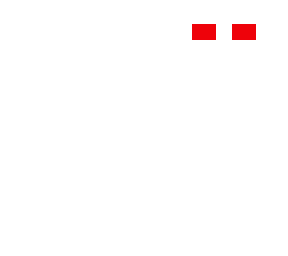 white with red