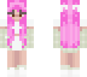 basic pink hair girl