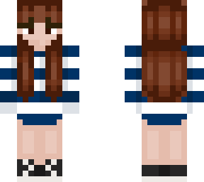 blue striped sweater (female)