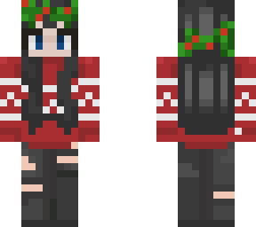 christmas / winter split girl skin