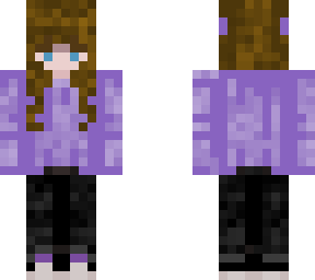 girl with purple sweather