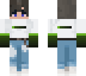 green cute boy