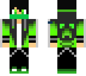 green gamer boy (creeper on back) new