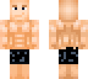 Johnny Sins But He Has Batman Underwear Minecraft Skin