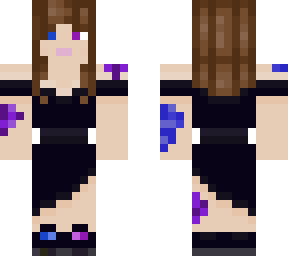 lady splattered in paint (blacknailpolish)