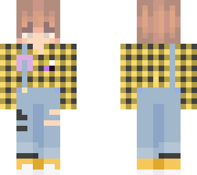 nonbinary with yellow flannel :)
