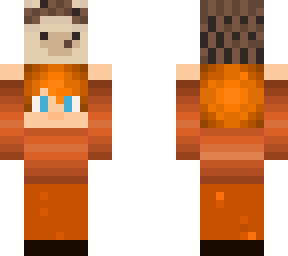 orange kid carrying hedgehog (contest skin)