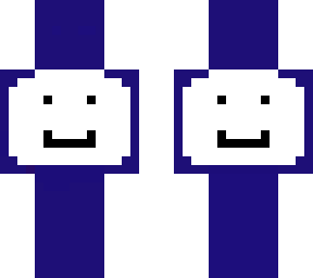 purple white smile