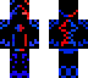 skin blue red
