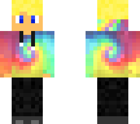 tie die blond boy