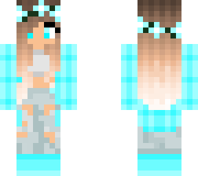aqua flower girl