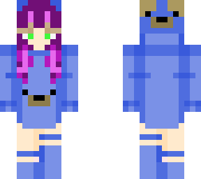 blue bare hoodie
