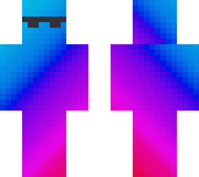 cool blue-purple rainbow man