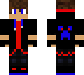 cool red and blue boy