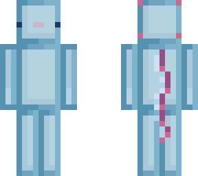 cyan axolotl minecraft