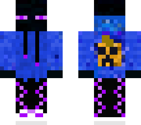 enderman blue hoodie