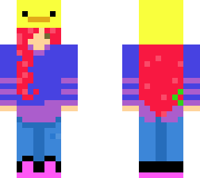 girl with duck hat