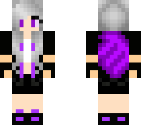gray hair girl