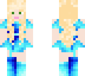 green eye blonde chick