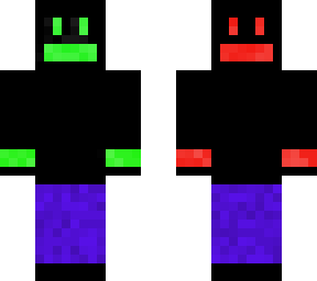 half red half green
