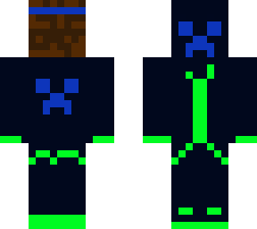 masked creeper (lime and blue)
