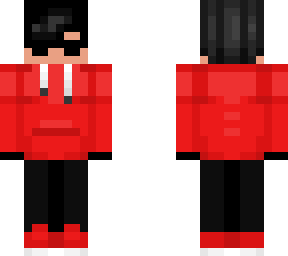 nice skin in red with gloves