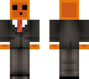 orange slime in a suit