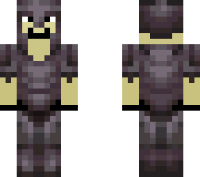person with netherite armor
