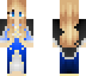 skye hart elf blue dress with cloak