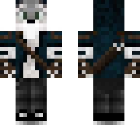 snow leopard in clothes
