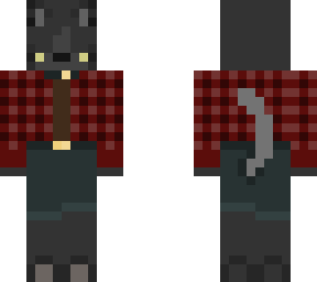 black cat in plaid