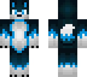 blue powered wolf
