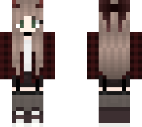 brown hair demon girl