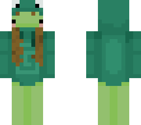 girl frog in hoodie
