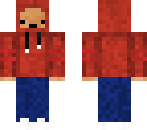 potato with hoodie and jeans (red hoodie)