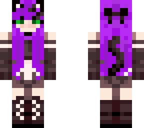 purple cat maid version 2