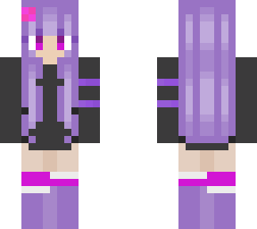 purple gamer girl