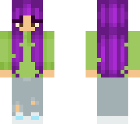 purple vibe girl