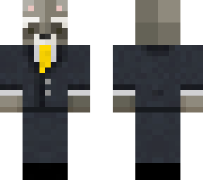 racoon in a suit